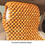 Car Wood Beaded Cushion Universal Car Seat Cover Summer Interior Supply