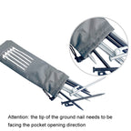 Ground Spike Storage Bag Outdoor Camping Accessories Portable Handheld Storage Bag, S 20cm, M 30cm, L 40cm