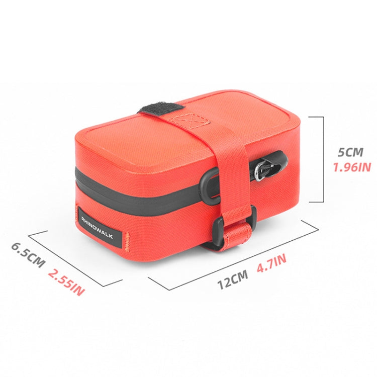 Rhinowalk RK5200 0.39L Bicycle Lightweight Waterproof Tail Bag Outdoor Cycling TPU Saddle Bag