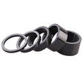 Bicycle Carbon Fiber Gasket Fork Bowl Set Handlebar Pad 3/5/10/15/20mm, 5pcs /Set