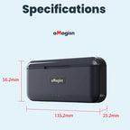 AMagisn Portable Fast Charge Hub For GoPro HERO12 Black / HERO11 Black / HERO10 Black / HERO9 Black, For GoPro HERO12 /11/10/9 AP03