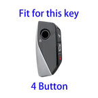 For 2024 BMW X7 Hallmo Cowhide Car Key Protection Cover