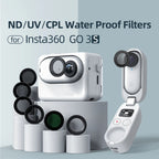 For Insta360 GO 3S Sports Camera aMagisn Waterproof Filter Protective Lens, UV, CPL, ND8/16/32/64, ND8/16/32+CPL