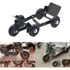 Motorcycle Moving Trailer Device Flat Tire Booster Emergency Electric Vehicle Tractor, Silver, Black