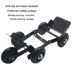Motorcycle Moving Trailer Device Flat Tire Booster Emergency Electric Vehicle Tractor, Silver, Black