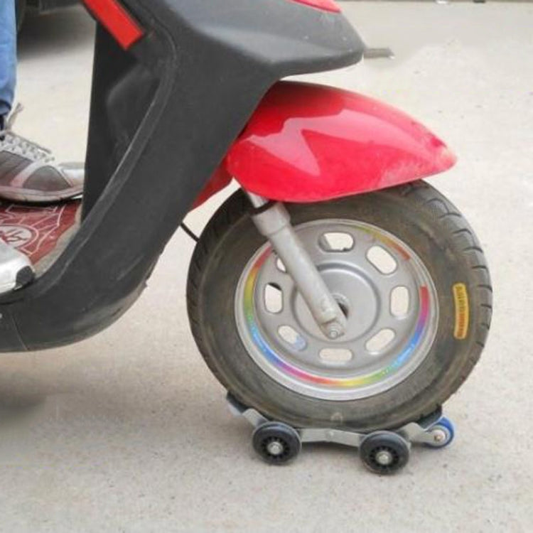 Motorcycle Moving Trailer Device Flat Tire Booster Emergency Electric Vehicle Tractor, Silver, Black