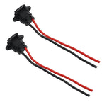 2pcs Electric Motorcycle Charging Port Three Hole Socket Charger Socket With Cover