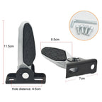 Electric Motorcycle Folding Foot Pegs Modification Pedal Pad Footrests, All Aluminum, With Anti-slip Pad