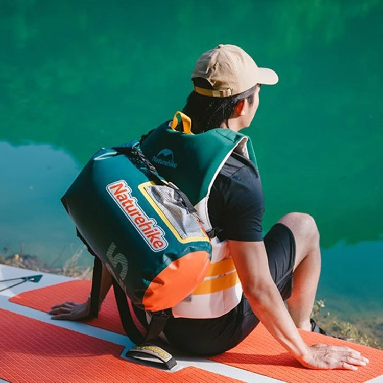 Naturehike Rafting Waterproof Bag Dry Wet Separate Shoulder Bag Outdoor Swimming Pack, 10L White, 15L White, 25L White, 10L Yellow, 15L Yellow, 25L Yellow, 10L Green, 15L Green, 25L Green