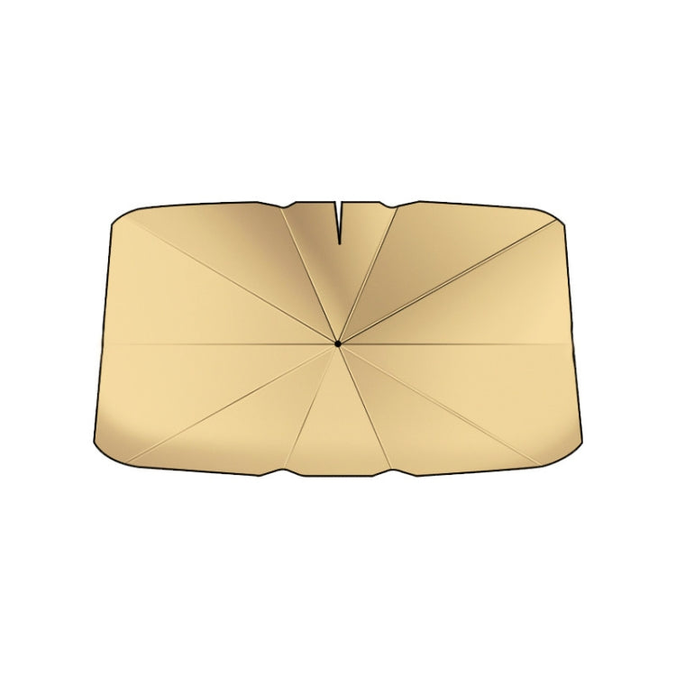 Car Windshield Titanium Sun Protection Heat Insulation Parasol, Large Gold 9957, Small Gold 9958