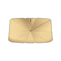 Car Windshield Titanium Sun Protection Heat Insulation Parasol, Large Gold 9957, Small Gold 9958