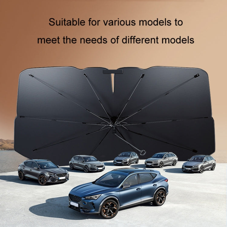 Car Windshield Titanium Sun Protection Heat Insulation Parasol, Large Gold 9957, Small Gold 9958