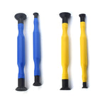 2pcs /Set Manual Valve Suction Cup Grinder Auto Repair Tool, Blue, Yellow