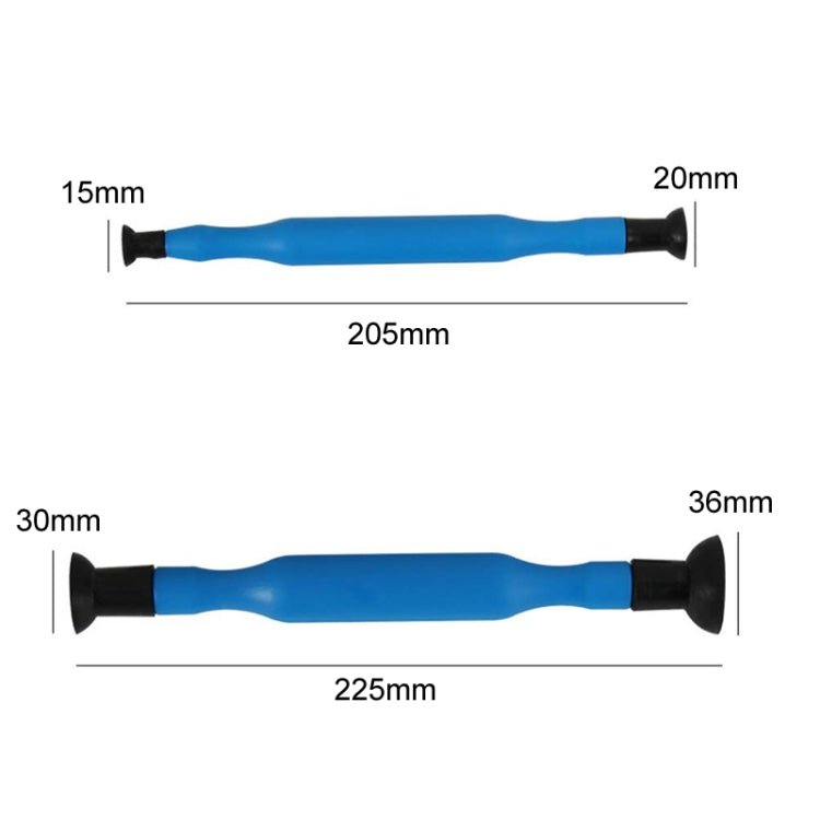 2pcs /Set Manual Valve Suction Cup Grinder Auto Repair Tool, Blue, Yellow