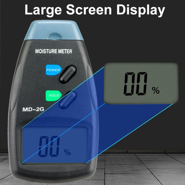 MD-2G 2 Pin LCD Screen Digital Display Wood Moisture and Humidity Detector, MD-2G