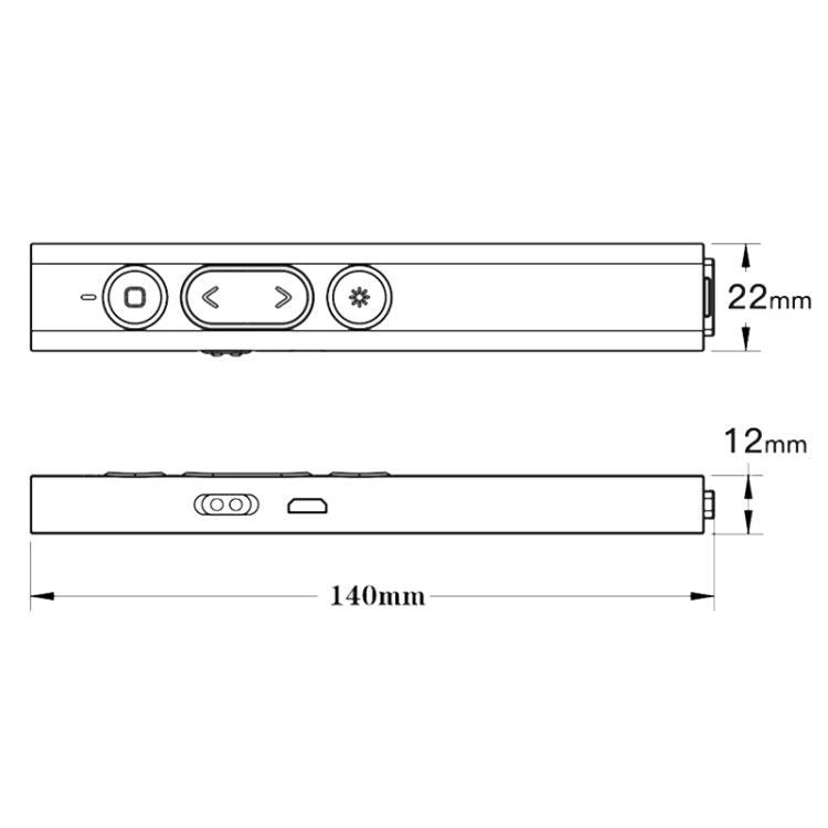 B2 2.4GHz Dual-Mode Conference PPT Wireless Page Turning Pen Multimedia Infrared Laser Pointer, B2 (White), B2 (Pink)