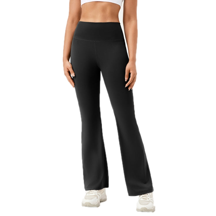 High-Waisted Hip-Lifting Elastic Quick-Drying Yoga Sports Flared Pants, S, M, L, XL, XXL