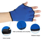 Swimming Training Duck Palm Webbing Multifunctional Snorkeling Gloves, S, M, L