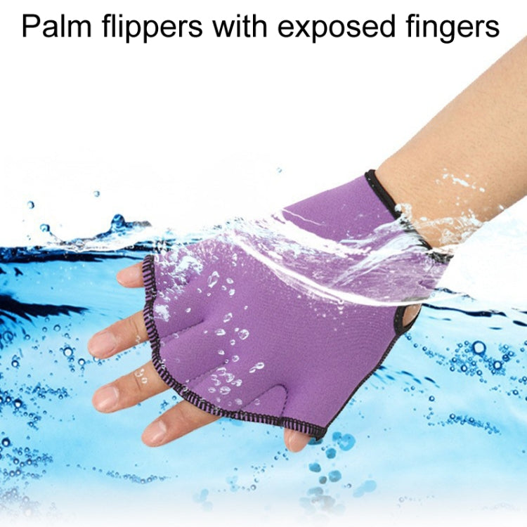 Swimming Training Duck Palm Webbing Multifunctional Snorkeling Gloves, S, M, L
