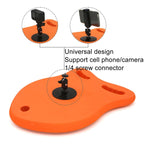 Swimming Floating Board Cell Phone Camera Shooting Auxiliary Equipment, With Phone Stand+Traction Rope+Waterproof Bag, With Camera Stand+Traction Rope