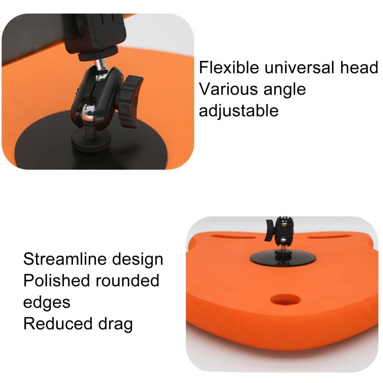 Swimming Floating Board Cell Phone Camera Shooting Auxiliary Equipment, With Phone Stand+Traction Rope+Waterproof Bag, With Camera Stand+Traction Rope