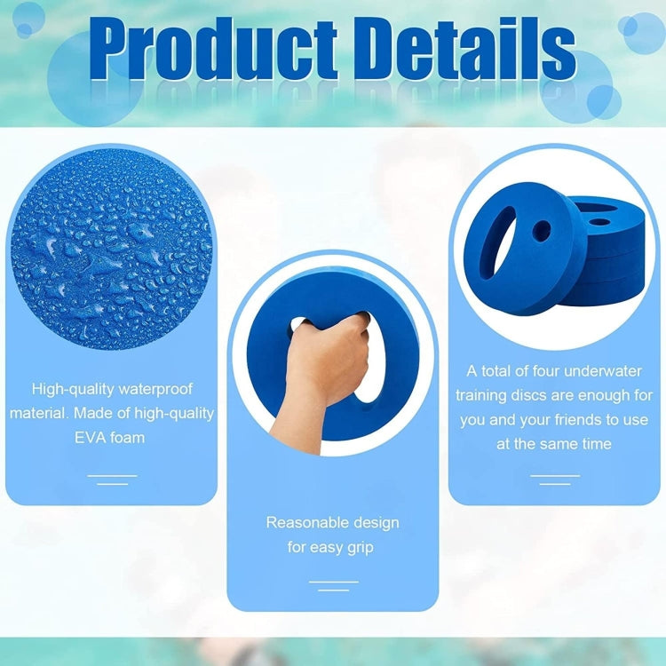 1pair Adult Children Swimming Hand Grip Floating Board Thickened Water Beater Board, Round Simple Dark Blue, Round Comfort Light Blue, Meow Paw Rose Red, Oval Dark Blue