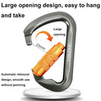 XINDA XD-8128 Outdoor Rock Climbing Load-bearing Carabiner Survive Kits, Automatic-Gray, Automatic-Black, Threaded-Gray, Threaded-Black, Threaded-Orange, Threaded-Blue, Threaded-Dark Green