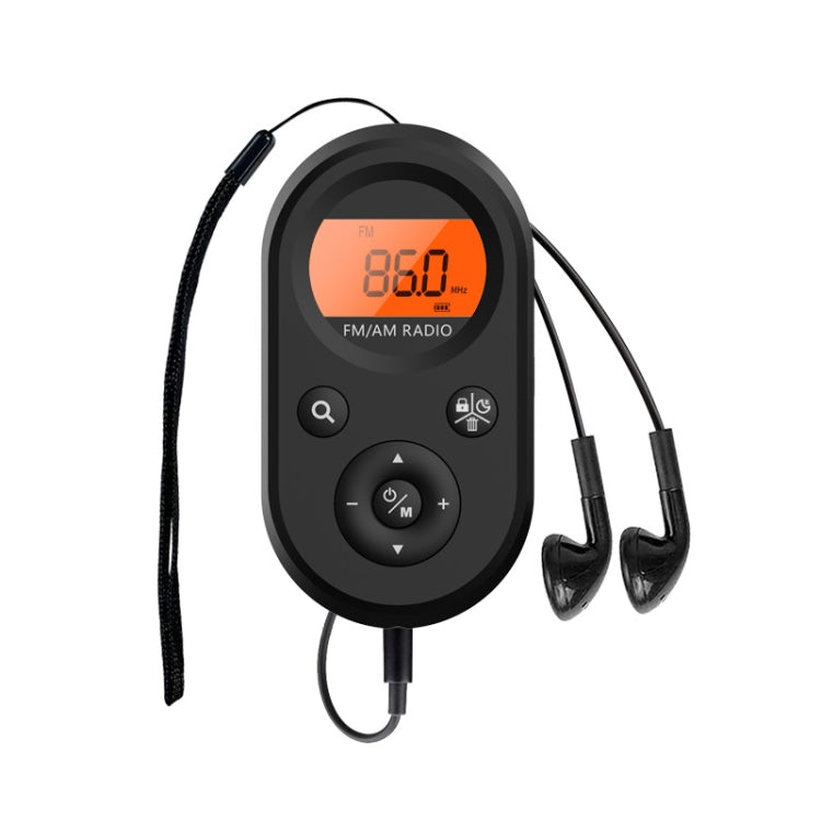 M01 Mini Portable Rechargeable FM / AM Radio With Backlight, M01