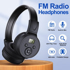 F4 Digital Display Automatic Scanning Foldable FM Radio Headphone, Charging Version, Battery Version