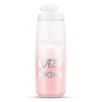 WEST BIKING 750ML Bicycle Water Bottle Portable Outdoor Cycling Water Cup, White Pink Gradient, Black Gray Gradient, Blue Gradient, Dark Green Gradient, Green Pink Gradient, Yellow Green Gradient, Black Green Gradient, Black Red Gradient               ...