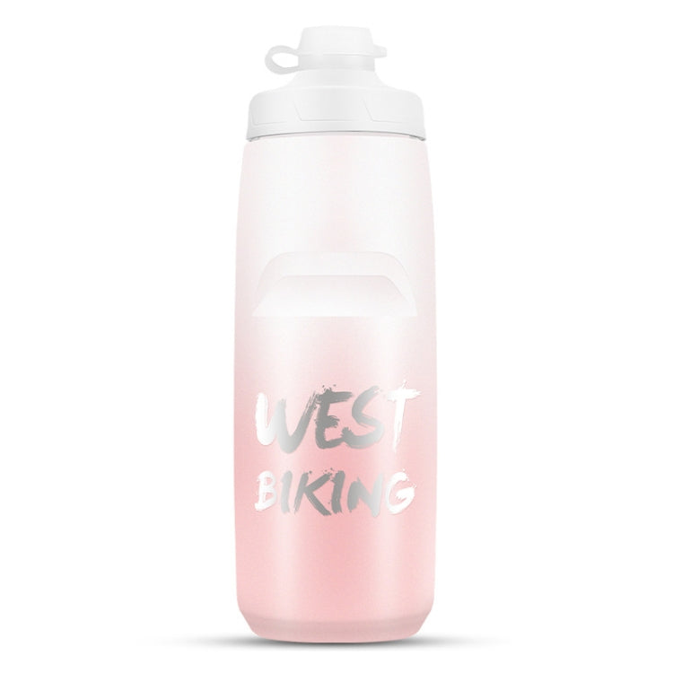 WEST BIKING 750ML Bicycle Water Bottle Portable Outdoor Cycling Water Cup, White Pink Gradient, Black Gray Gradient, Blue Gradient, Dark Green Gradient, Green Pink Gradient, Yellow Green Gradient, Black Green Gradient, Black Red Gradient               ...