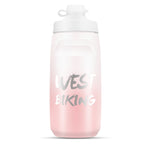WEST BIKING 620ML Bicycle Water Bottle Portable Outdoor Cycling Water Cup, White Pink Gradient, Black Gray Gradient, Blue Gradient, Dark Green Gradient, Green Pink Gradient, Yellow Green Gradient, Black Green Gradient, Black Red Gradient               ...