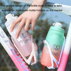 WEST BIKING 620ML Bicycle Water Bottle Portable Outdoor Cycling Water Cup, White Pink Gradient, Black Gray Gradient, Blue Gradient, Dark Green Gradient, Green Pink Gradient, Yellow Green Gradient, Black Green Gradient, Black Red Gradient               ...