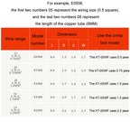 Electrical Wiring Tube Type Cold Pressed European Style Pin Set, 1900pcs /Set