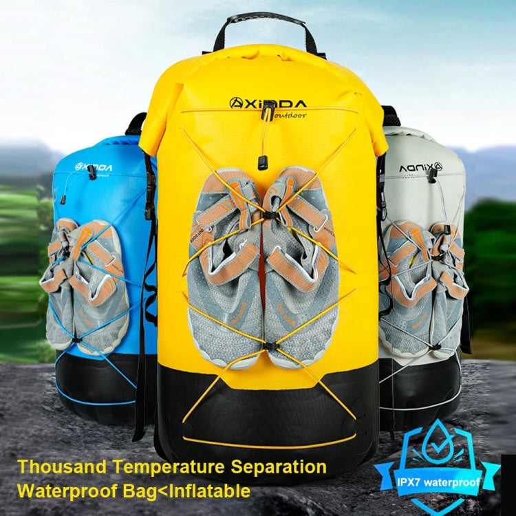 XINDA XD-BAG19 IPX7 Waterproof Outdoor Stream Tracing Backpack Diving Bag, Yellow-16L, Yellow-26L, Yellow-36L, Blue-16L, Blue-26L, Blue-36L, Light Gray-16L, Light Gray-26L, Light Gray-36L, Black-16L, Black-26L, Black-36L