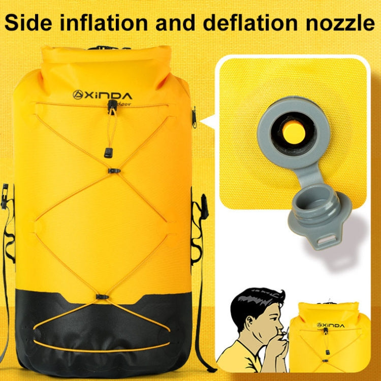 XINDA XD-BAG19 IPX7 Waterproof Outdoor Stream Tracing Backpack Diving Bag, Yellow-16L, Yellow-26L, Yellow-36L, Blue-16L, Blue-26L, Blue-36L, Light Gray-16L, Light Gray-26L, Light Gray-36L, Black-16L, Black-26L, Black-36L