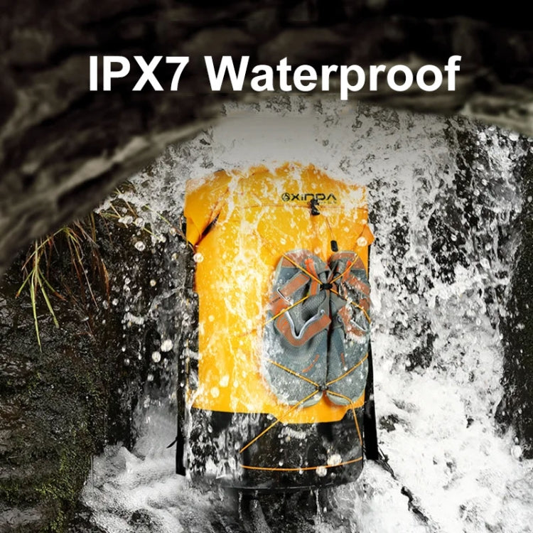 XINDA XD-BAG19 IPX7 Waterproof Outdoor Stream Tracing Backpack Diving Bag, Yellow-16L, Yellow-26L, Yellow-36L, Blue-16L, Blue-26L, Blue-36L, Light Gray-16L, Light Gray-26L, Light Gray-36L, Black-16L, Black-26L, Black-36L