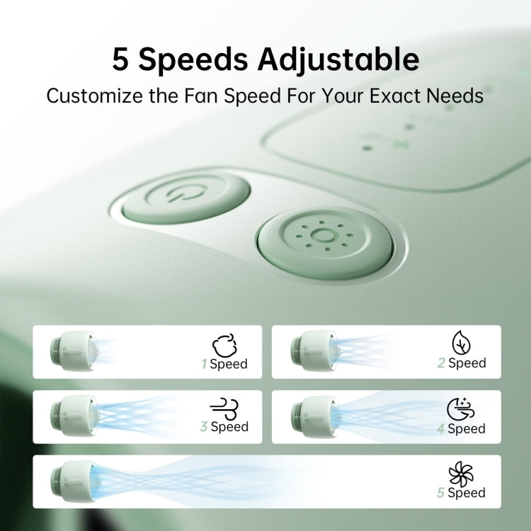 JisuLife Stroller Fan Life2 Stroller Octopus Fan High Speed Portable Desktop Clip Fan, Life2