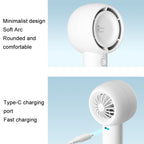 JisuLife FA42 Handheld Portable Small Rechargeable Turbo Fan, Brown 2000mAh, White 2000mAh, Mint Green 2000mAh, Mint Green 4500mAh, Brown 4500mAh, White 4500mAh