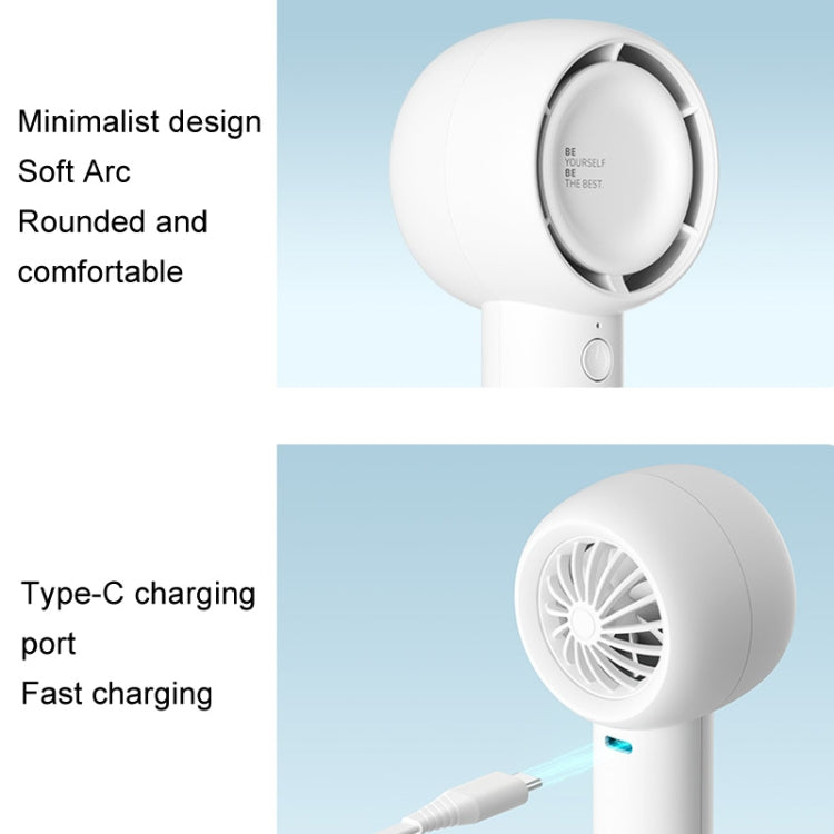 JisuLife FA42 Handheld Portable Small Rechargeable Turbo Fan, Brown 2000mAh, White 2000mAh, Mint Green 2000mAh, Mint Green 4500mAh, Brown 4500mAh, White 4500mAh
