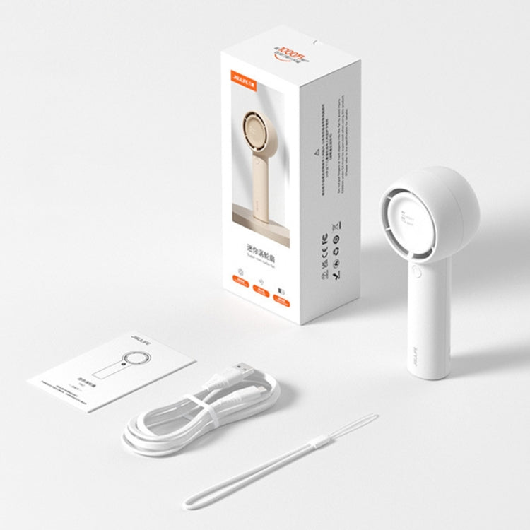 JisuLife FA42 Handheld Portable Small Rechargeable Turbo Fan, Brown 2000mAh, White 2000mAh, Mint Green 2000mAh, Mint Green 4500mAh, Brown 4500mAh, White 4500mAh