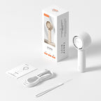JisuLife FA42 Handheld Portable Small Rechargeable Turbo Fan, Brown 2000mAh, White 2000mAh, Mint Green 2000mAh, Mint Green 4500mAh, Brown 4500mAh, White 4500mAh