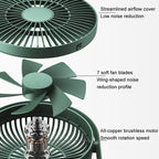 JisuLife FA19 4000mAh Wireless Rechargeable Desktop Mini Fan Silent Portable Fan