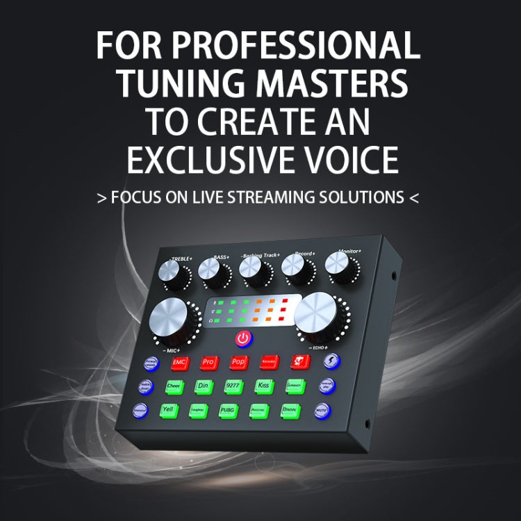 V8S Audio Mixer Live Voice Changer External Sound Card, Black, Gold Triangle Set, Black Triangle Set, Gold Cantilever Set, Black Cantilever Set, Gold Cantilever+Lamp