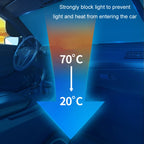 Car Laser Front Windshield Sun Protection Heat Insulation Sunshade, Small, Large