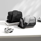 For DJI Mini 4 Pro Baona BN-H016 Portable Waterproof Crossbody Drones Storage Bag, Grey, Black