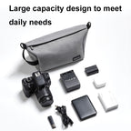 Baona BN-H012 Multifunctional Outdoor Crossbody Digital Camera Bag Lens Protection Bag, Grey, Black