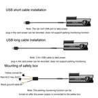 WIFI Mobile Phone 2K Ultra-Clear 360-Degree Rotating Driving Recorder, USB Short Line, Cigarette Lighter, Step-down Line