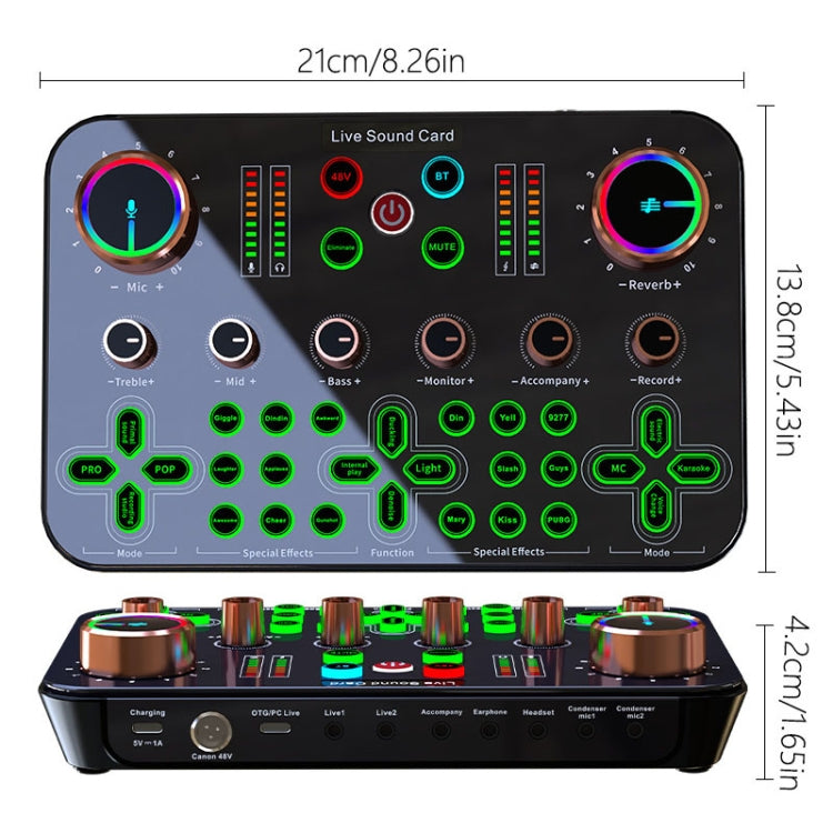 K600 48V English Version Live Dedicated Sound Card, K600