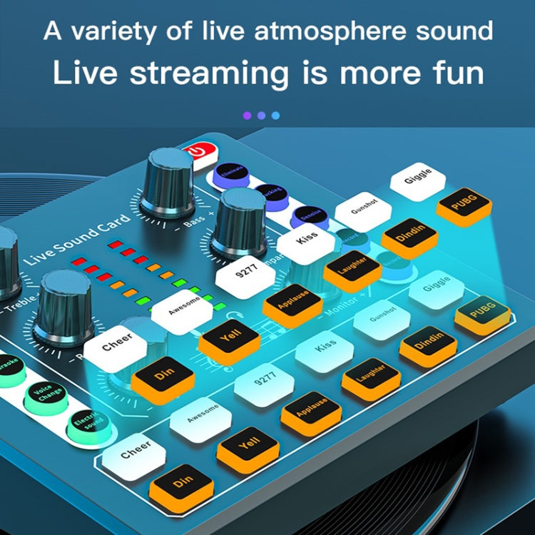 M8 Recording And Singing Live Bluetooth Sound Card Set, Black, White, Black+Gold Cantilever, Black+Black Cantilever, White+Gold Cantilever, Black+Gold Cantilever Earphone, Black+Black Cantilever Earphone, Gold Tripod, Black Tripod